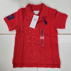 Ralph Lauren Toddler Red Polo Shirt - NWT